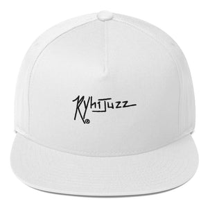 Ryhijuzz Flat Bill Cap snapback Black Embroidery